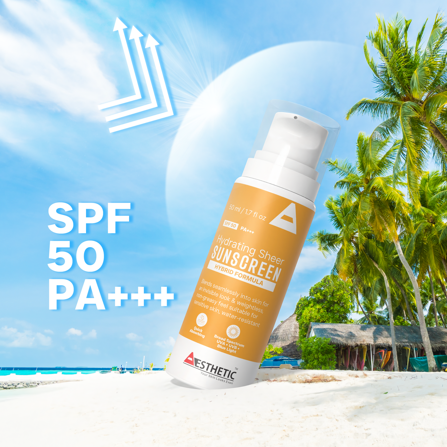 Hybrid Glow Blend: Sunscreen SPF50 P+++